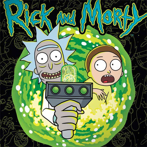 Adult Swim Rick and Morty Portal Travel MacBook Skins
